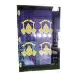 Armoire murale de rangement pour 4 masques chimiques - Étanche à la poussière - Crezon et Pvc - 24x36x8 - STANDARD IZ