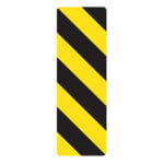 Affiche - Balise danger droite - Aluminium 0.064 - Vinyle grade ingénieur laminé glacé - 12x36 - STANDARD