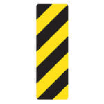 Affiche - Balise danger gauche - Aluminium 0.064 - Vinyle grade ingénieur laminé glacé - 12x36 - STANDARD