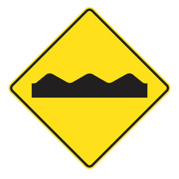 Affiche - Chaussée cahoteuse - Aluminium 0.064 - Vinyle Grade Ingénieur - 24x24 - STANDARD