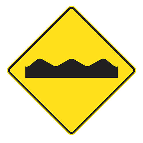 Affiche - Chaussée cahoteuse - Aluminium 0.064 - Vinyle Grade Ingénieur - 24x24 - STANDARD