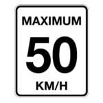 Affiche vitesse max 5 - Aluminium 0.064 - Vinyle Grade Ingénieur Imprimé Laminé Glacé - 24x30 - STANDARD