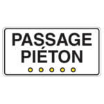 Affiche lumineuse - Passage Piéton - 5xLeds - Aluminium 0.080 - Vinyle Grade Ingénieur- 24x12 - STANDARD IZ