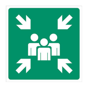 Affiche - Point de rassemblement - Vinyle grade ingénieur laminé glacé - 24X24 - STANDARD IZ