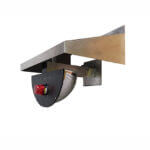 Anticollision - Miroir demi-dôme 24" extérieur avec toit de protection - Gyrophare - 1x détecteur d'ouverture de porte - STANDARD IZ