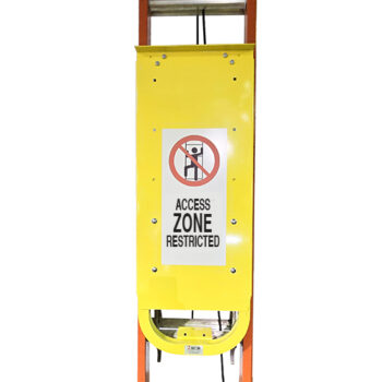 Lockable ladder gate for restricted areas - Aluminum - Width 15" - Adjustable length from 42" to 48" - STANDARD IZ