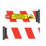 Barrière en polycarbonate avec mâchoire d'installation seule - 33x8 - STANDARD IZ