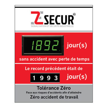 Compteur de jour - Boitier en aluminium .064 - Compteur numérique 4 Digit - Intérieur - 24x30x4 - STANDARD IZ