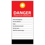 Cadenassage - Étiquette papier synthétique 8 mil - 3x6 - STANDARD IZ