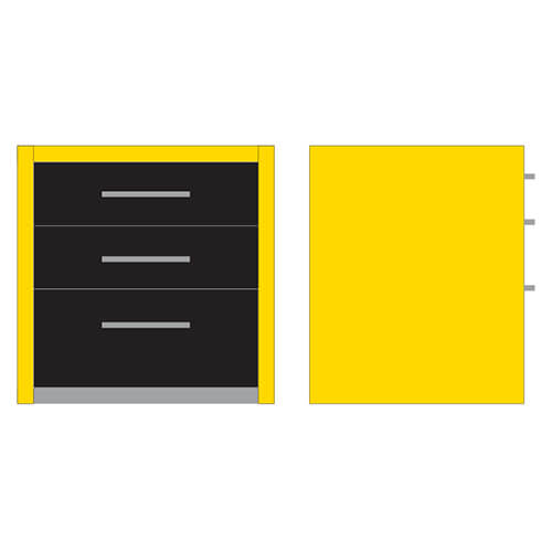 Lockout - Bottom of Station - Yellow baked paint - 24x30x24 - STANDARD - Image 4