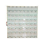 Armoire cadenassable murale pour badge - Aluminium 0.064 et PVC 1/2 - 44x46.75x3 - STANDARD IZ