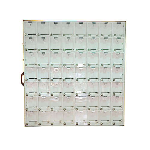 Armoire cadenassable murale pour badge - Aluminium 0.064 et PVC 1/2 - 44x46.75x3 - STANDARD IZ