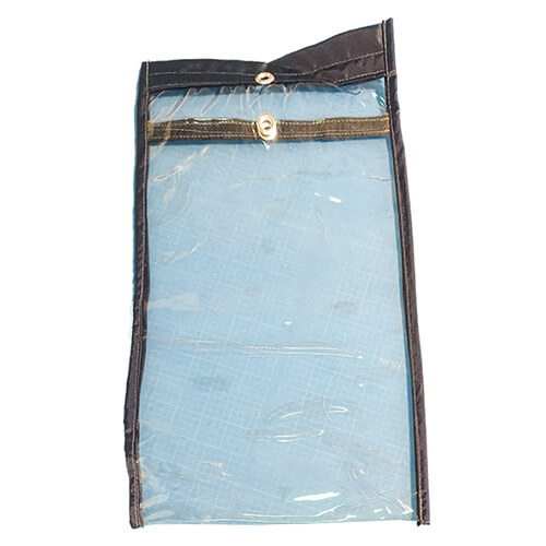 Pochette transparente avec rabat et velcro - 8.5x14 - Standard IZ