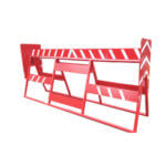 Tréteau en acier couleur rouge avec support pour affiche - 12x12 - STANDARD IZ