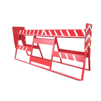 Tréteau en acier couleur rouge avec support pour affiche - 12x12 - STANDARD IZ