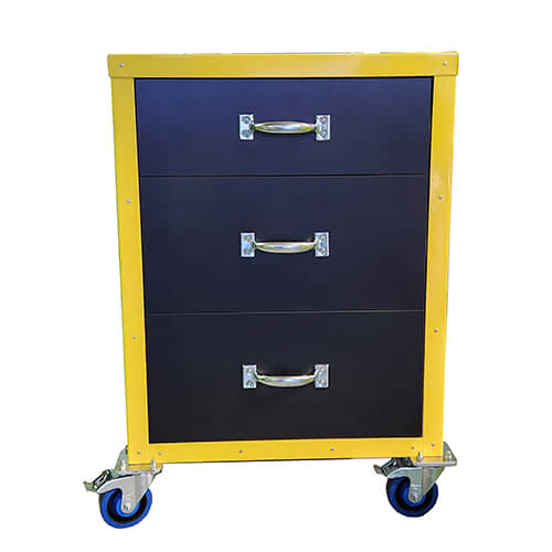 Verrouillage - Bas de Station - Peinture cuite jaune - 24x30x24 - STANDARD