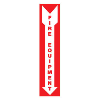 Affiche - Fire equipement - Aluminium 0.064 - Vinyle régulier laminé glacé - 4x18 - STANDARD IZ
