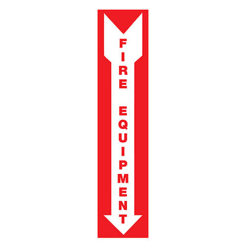 Affiche - Fire equipement - Aluminium 0.064 - Vinyle régulier laminé glacé - 4x18 - STANDARD IZ