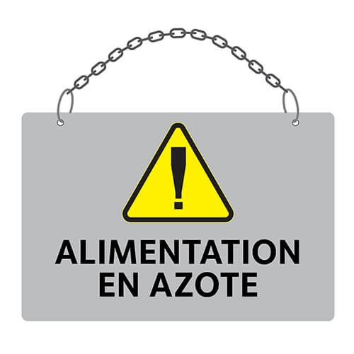 Affiche - Azote- Aluminium 0.064 - Vinyle grade régulier imprimé laminé glacé - 12x8 - STANDARD IZ