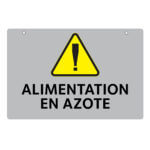 Affiche - Azote - Polycarbonate 1/8 - Vinyle grade régulier imprimé laminé glacé - 12x8 - TYPE 2 - STANDARD IZ