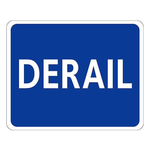 Affiche - Derail - Recto Verso - Aluminium 0.064 - Vinyle grade ingénieur imprimé laminé glacé - 15x12 - STANDARD IZ