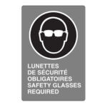 Affiche - Lunette de sécurité - Aluminium 0.064 - Vinyle régulier laminé glacé - 8x12 - STANDARD IZ