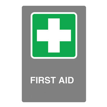 Poster - First Aid - Aluminum 0.064 - Regular glossy laminated vinyl - 8x12 - STANDARD IZ
