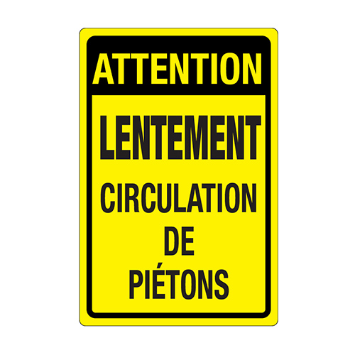 Affiche - Slow down - Aluminium 0.064 - Vinyle régulier laminé glacé - 8x12 - STANDARD IZ