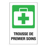Affiche - Trousse de premiers soins - Aluminium 0.064 - Vinyle grade ingénieur glacé - 12x18 - STANDARD