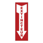 Autocollant - Extincteurs - Vinyle grade ingénieur laminé glacé - 4x12 - STANDARD IZ