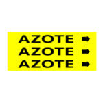 Identification de tuyau - Flèche - Autocollant - Vinyle Hi Tack imprimé laminé glacé - 4x1.75 - STANDARD IZ