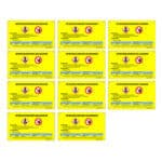 Identification de tuyau dia 3.25 - Bannière imprimée avec 4 trous - 13.75x8.25 - STANDARD IZ