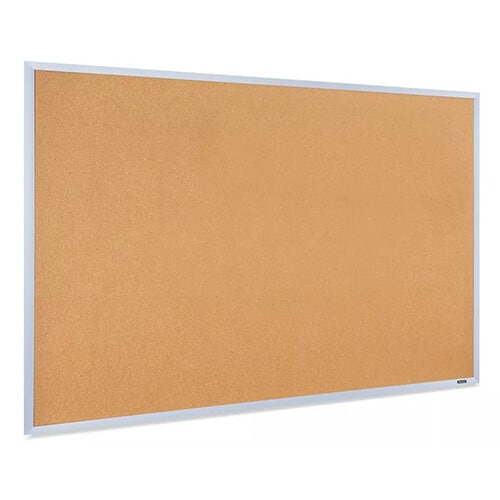 Tableau d'affichage en liège - Moulure en aluminium anodisé - 96x48- STANDARD