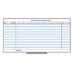 Tableau de bord magnétique - Fini Lauzonite - Moulure en aluminium anodisé - Lettrage en vinyle - 96x48 - Standard IZ