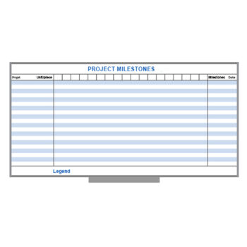 Magnetic dashboard - Lauzonite finish - Anodized aluminum molding - Vinyl lettering - 96x48 - Standard IZ