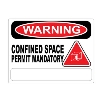POSTER - Confined spaces - Aluminum 0.064, regular glossy printed vinyl - 16x12 - STANDARD IZ