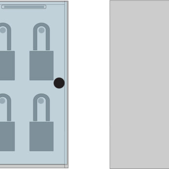 Isolation box - lockout station - Aluminium 0.125 - 6.25x11.5x4.75