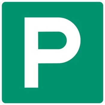 Affiche - Aire de stationnement - Aluminium 0.064 - Vinyle Grade Ingénieur - 24x24 - STANDARD IZ