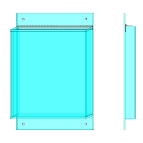 Boitier 5S en acrylique clair pour papeterie- 10x15x1.5 - STANDARD IZ – Image 6