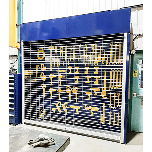 5S Tool Cabinet - All aluminum with lockable roller door - 120x116x24 - STANDARD IZ - Image 3