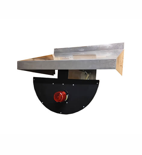 Anticollision - Miroir demi-dôme 24" extérieur avec toit de protection - Gyrophare - 1x détecteur d'ouverture de porte - STANDARD IZ – Image 5