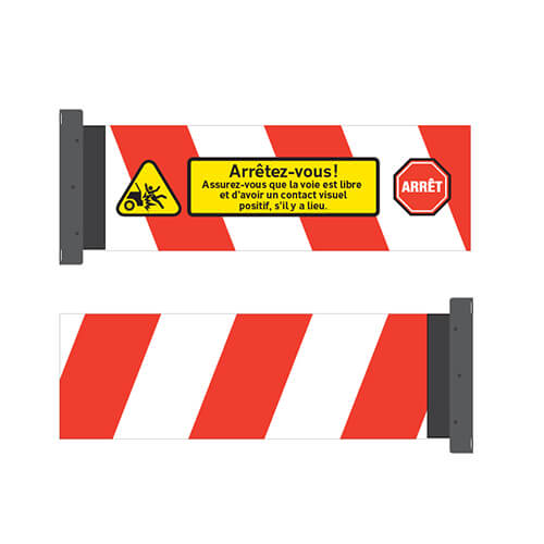 Polycarbonate barrier with installation jaw only - 33x8 - STANDARD IZ - Image 2