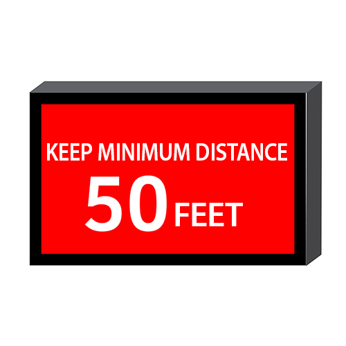 Boitier Lumineux sur véhicule lourd - DISTANCE À RESPECTER 50 PIEDS - Aluminium et acrylique - Recto - Alimentation 24V - 24x15x5.25 - STANDARD – Image 4