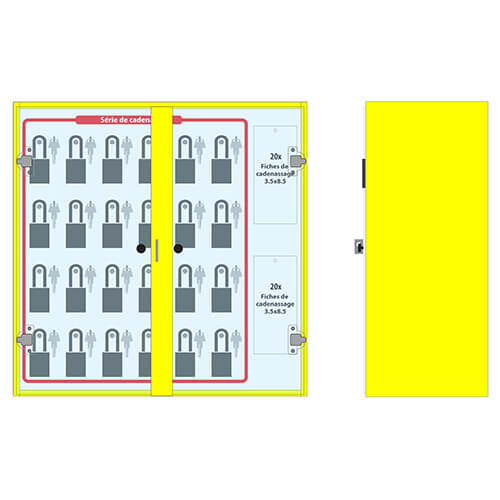 5S Box - Wall Mount - Padlocking - 24x24x10 - STANDARD IZ - Image 7