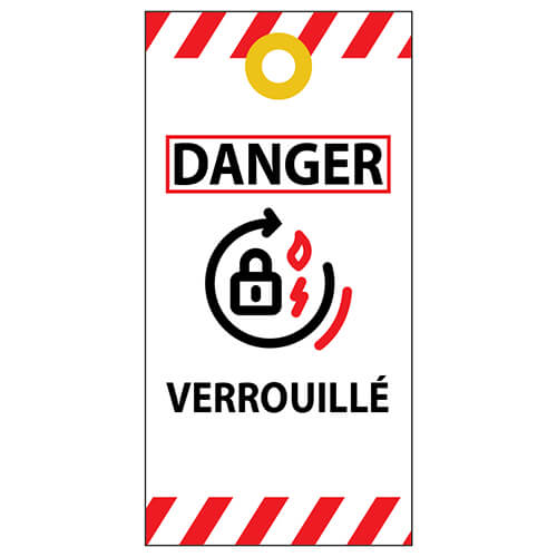 Cadenassage - Étiquette papier synthétique 8 mil - 3x6 - STANDARD IZ – Image 2