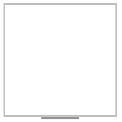 Writing board - Porcelain finish - Anodized aluminum molding - 48x48 - STANDARD - Image 2