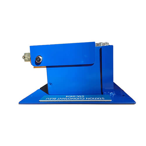 Verrouillage - Boitier mural détachable pour serrure de type ketch - Aluminium 0.125 et PVC 0.50 - Peinture émail bleue - 9x9x4.875 - STANDARD IZ – Image 9