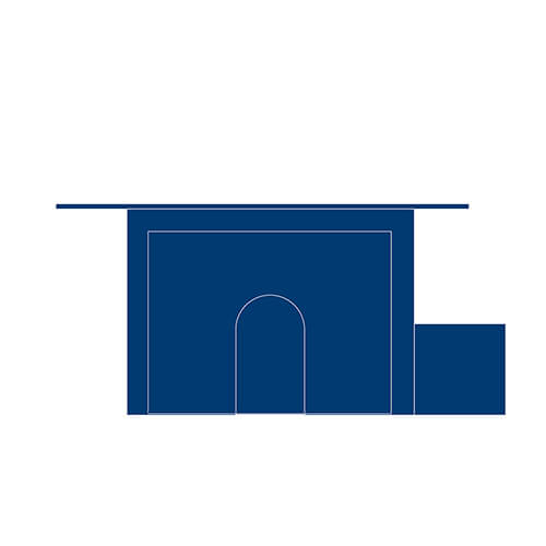 Verrouillage - Boitier mural détachable pour serrure de type ketch - Aluminium 0.125 et PVC 0.50 - Peinture émail bleue - 9x9x4.875 - STANDARD IZ – Image 16