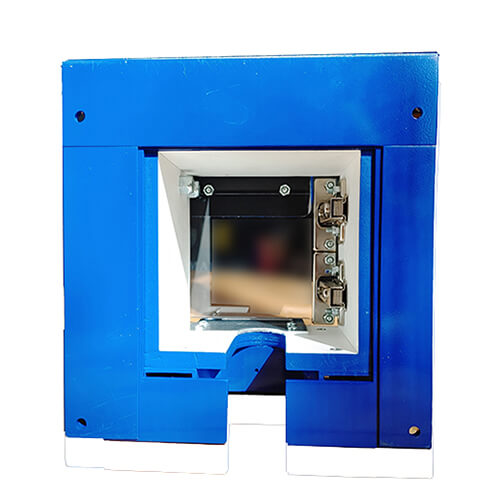 Verrouillage - Boitier mural détachable pour serrure de type ketch - Aluminium 0.125 et PVC 0.50 - Peinture émail bleue - 9x9x4.875 - STANDARD IZ – Image 4