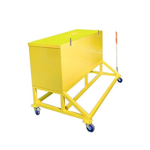 Locking Devices - Bottom of the Station - Aluminium - Yellow paint - 60x24x20 - STANDARD IZ - Image 5